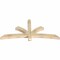 Ekena Millwork Davenport Rough Sawn Timber Gable Bracket, Douglas Fir, 72"W x 33"H x 4"D x 4"F, 11/12 Pitch GBW072X33X0404DAV00RDF - alternate 4